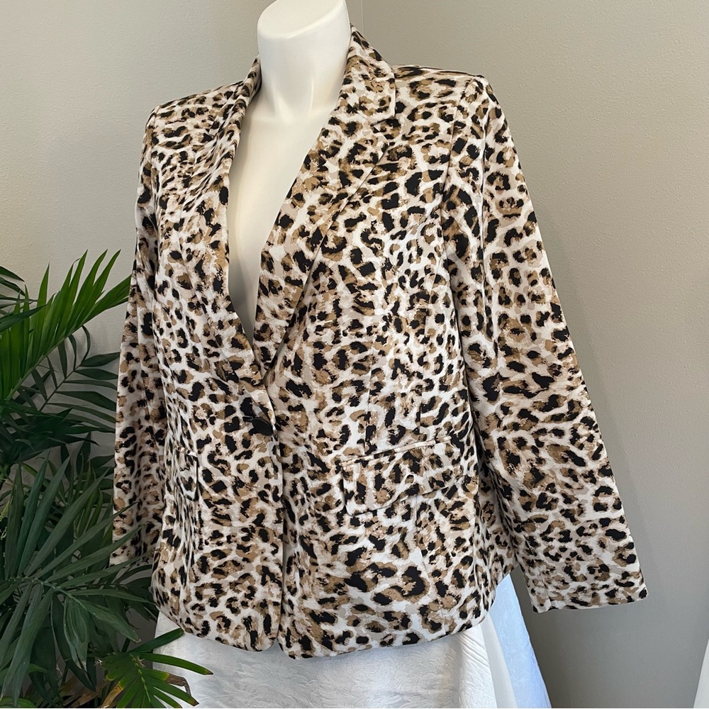 Calvin Klein Animal Print Business/Casual Jacket Size 16